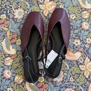Old Navy Women's Burgundy Slingback Mules